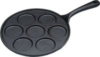 KitchenCraft Poêle à blinis en fonte - 7 trous - 24 cm