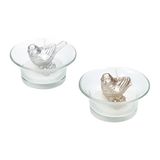 Merkloos Kerstkaars Vogel Glas Multi 1 stuk(s) Rond 10 uur 6.50 cm 4 cm 8711252987545