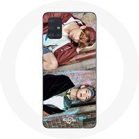 Maniacase Hoesje voor Samsung Galaxy A51 5G BTS Kim Taehyung En Jungkook Taekook Teaser Niet Vandaag Loop Je Nooit Alleen