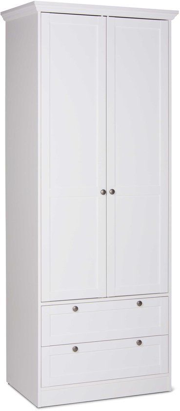 Finori Landwood Kast 2-deurs – 80x200x39 cm – Met 2 Lades
