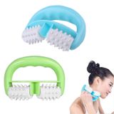Merkloos Set van 2 Anti-Celulitis Massage Rollers met D-vorm Grip