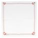 Garcia de Pou 2 x 50 servetten 40x40cm "Double Point" Wit, motief Maxim Bordeaux & Grijs