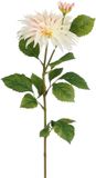 Mica Decorations Kunstbloem Dahlia Artistic - H74 cm - Lichtroze