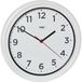TFA Dostmann buitenwandklok waterdicht, 60.3078, buitenklok, UV-bestendig, quartzklok zonder radio, voor zwembad, terras, tuin, balkon, diameter 30,5 cm, goed afleesbaar, wit