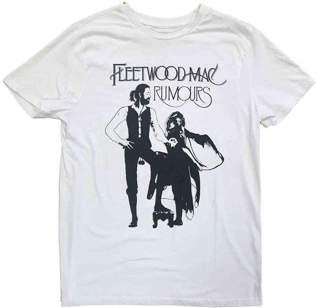 Rocks-Off Fleetwood Mac Heren Tshirt -M- Rumours Wit