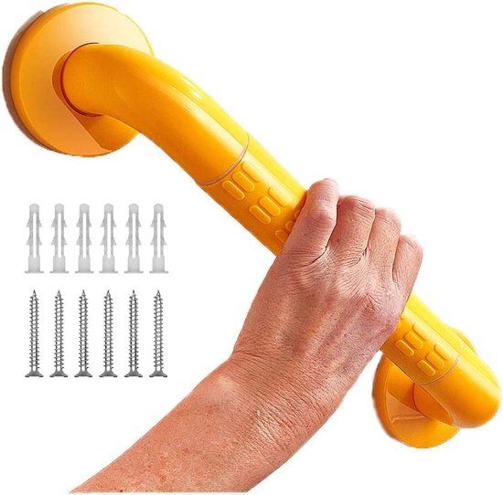 Achilles® Handgreep voor Bad & Douche 40 CM - Geel - Met Extra Grip