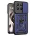 Motorola Coque Hybride à Anneau Rotatif avec Protection pour Appareil Photo - Bleue