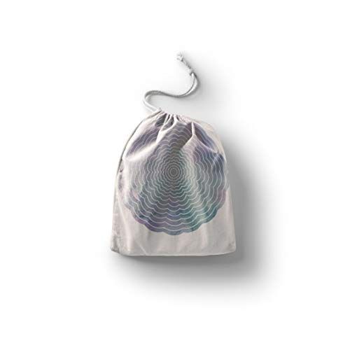 Bonamaison Bedrukte katoenen tas met trekkoord - 20 x 30 cm