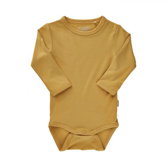 Minymo romper Bamboo junior viscose okergeel