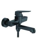 Ibergrif M13107B Waterkraan voor Bad en Douche met Handdouche, Slang en Beugel Zwart