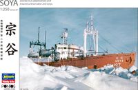Hasegawa Modelbouwpakket Schepen - 68080 HP001 Antarctica Observation Ship Soya Antarctica Observation 2nd Corps. Plastic - 1:250 - Modelbouw