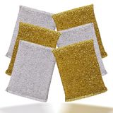 Nieuwe 6 Pack Metallic Schuren Pads Non Stick Scratch Keuken Schuurmachine