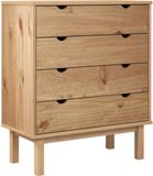 vidaXL Ladekast OTTA 76,5x39,5x90 cm massief grenenhout