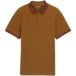 Tom Tailor - Polo en piqué avec stretch - Taille S - cognac profond