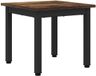 vidaXL Salontafel Rook Eik 40 x 40 x 36 cm Bewerkt Hout