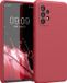 kwmobile telefoonhoesje geschikt voor Samsung Galaxy A52 / A52 5G / A52s 5G - Hoesje met siliconen coating - Smartphone case in klassiek rood