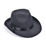 Bristol Rubies Carnaval verkleed hoed voor een Maffia/gangster - zwart - polyester - heren/dames - krijtstreep motief
