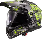 LS2 MX702 Pioneer II Rangi H-Vis Geel 06 Adventure Motorhelm - Maat M
