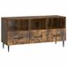 vidaXL TV-kast met lade Gerookt eiken 102 x 34,5 x 50 cm Bewerkt hout
