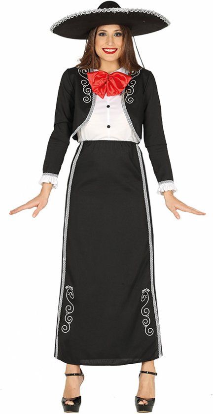 Generik Lang Mexicaans kostuum voor vrouwen - Verkleedkleding