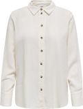 JDY JDYSAY L/S LINEN LOOSE SHIRT WVN NOOS Dames Blouse XL Snow White