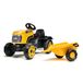 Falk Tracteur JCB pour enfants avec remorque, à partir de 2 ans