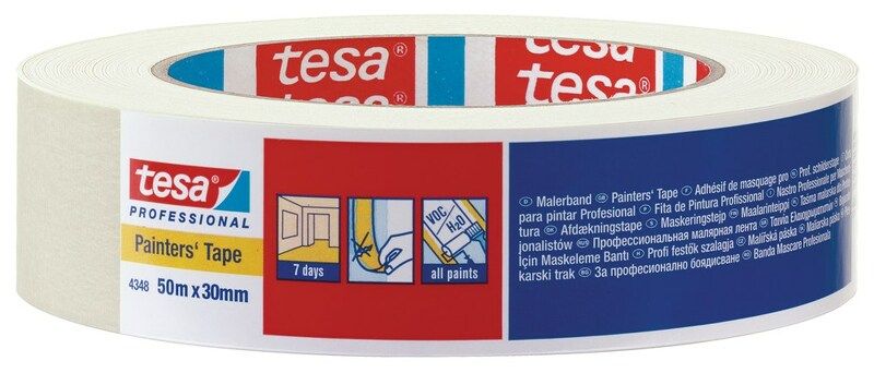 Tesa 4348 Schilderstape - Creme - 19mm X 50m