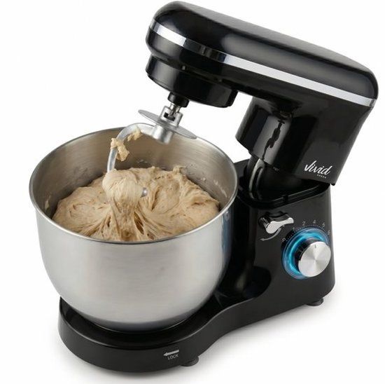 Vivid Green ProMix Keukenmachine - 2000W - Zwart - 6.2L - Keukenmixer