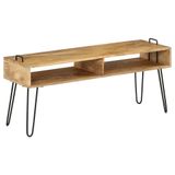 VidaXL TV meubel & entertainment center 110x35x45 cm massief mangohout