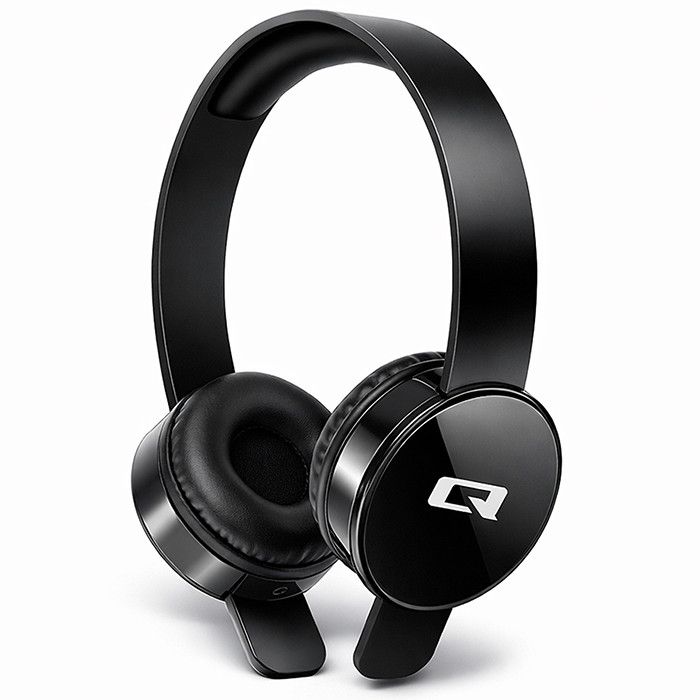 Qoltec Hoofdtelefoon met microfoon | Zwart