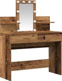 vidaXL Kaptafel Oud hout 100 x 40 x 130 cm Bewerkt hout