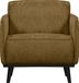 WOOOD Statement Fauteuil Met Arm - Structuur - Velvet - Messing
