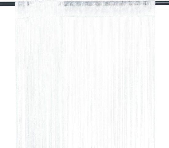 vidaXL Draadgordijnen - 2 stuks - 100x250 cm - Wit