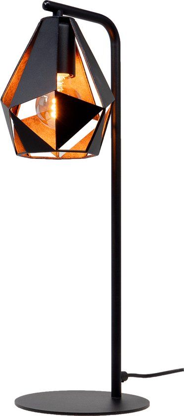 EGLO Carlton 4 Tafellamp - Zwart/Koper - E27 - 50.5 cm