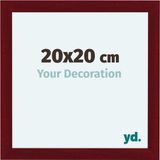 yd. Cadre photo 20x20 cm MDF Vin rouge brossé Como
