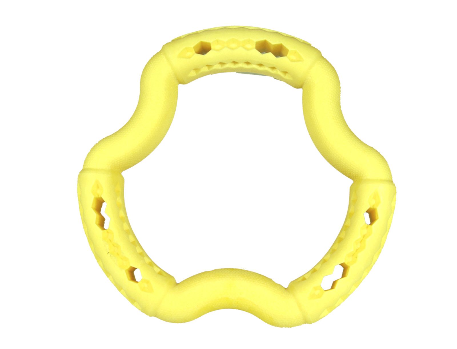 Vadigran Speelgoed Hond Tpr Ring Yellow Vanilla 21cm