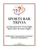 Sports Bar Trivia: 250+ Questions for Trivia Night, Sports Bars & Game Nights