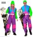 W Otto Retro Snowboarder Kostuum L Polyester Paars Unisex