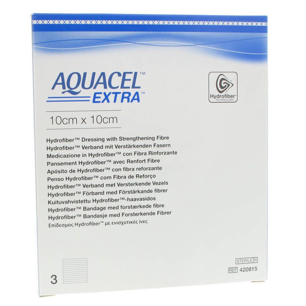 Aquacel Aquacel Extra Steriel 10x10cm 420815 3 st