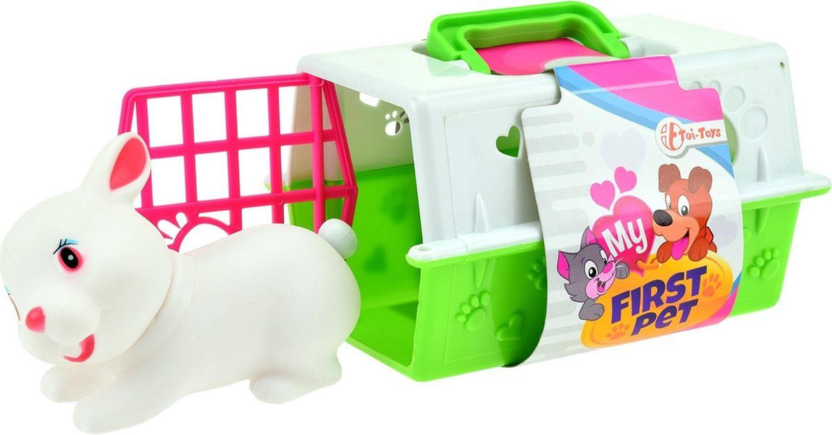 Toi Toys Toi-Toys Speelset Konijn Met Bench Wit