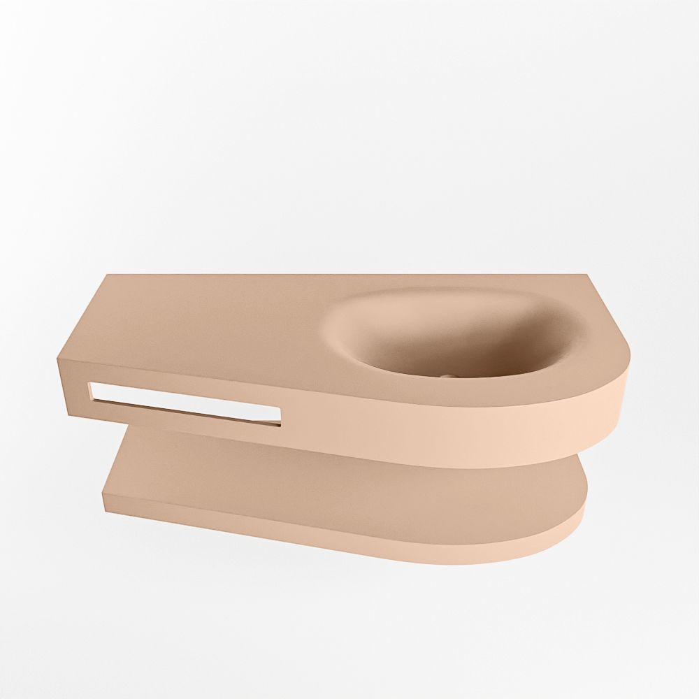 Mondiaz Riva Dulcet badkamermeubel zonder lade rechts 100 rosee - 100 x 50 x 53 cm