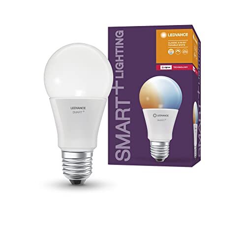 Ledvance Smart+ lamp met ZigBee technologie, 9W, A60, mat, voet E27, lichtkleur Tunable White, 806lm, verpakking van 1