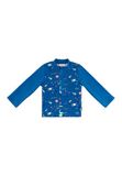 Sterntaler Badeshirt Langarm Weltraum Zwemkledingset voor babyjongens, Royal Blauw