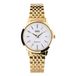 Q & Q Dames horloge parelmoer - Staal - Goudkleurig - 31.80 mm