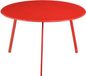 Mica Decorations Seatle Bijzettafel voor Buiten - H38 x Ø58 cm - Metaal - Rood