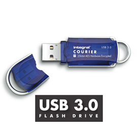 Integral 16GB Courier FIPS 197 Encrypted USB 3.0 16 GB