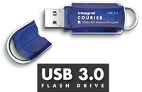 Integral 16GB Courier FIPS 197 Encrypted USB 3.0 16 GB