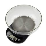 SALTER Precision keukenweegschaal, hoge resolutie 3000 g, elektronische weegschaal, 1 liter kom, LCD-display, instelfunctie, metrisch en imperial