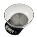 SALTER Precision keukenweegschaal, hoge resolutie 3000 g, elektronische weegschaal, 1 liter kom, LCD-display, instelfunctie, metrisch en imperial