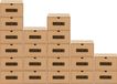 BigDean Boîtes de rangement set de 20 pièces avec fenêtre de visualisation et tiroir